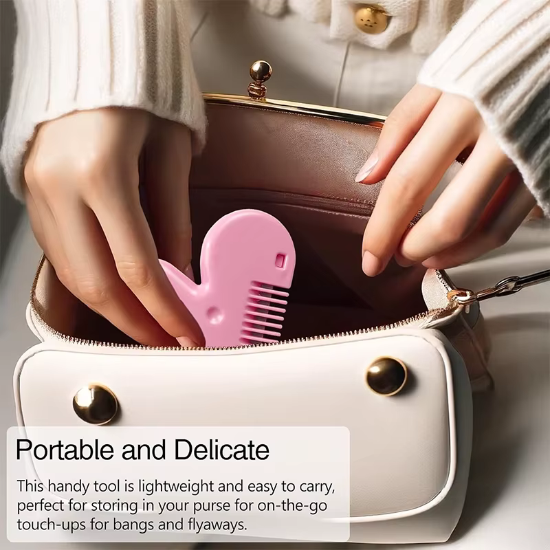 Tondeuse à poils pubiens rose portable de haute qualité pour femmes - Outil de façonnage discret et privé avec lame peigne
