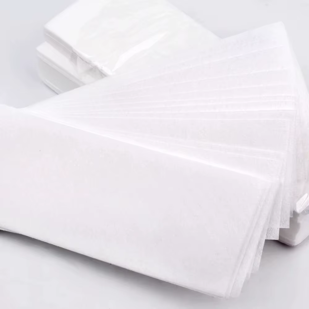 100 pièces épilation non tissé corps tissu cheveux enlever cire rouleaux de papier haute qualité