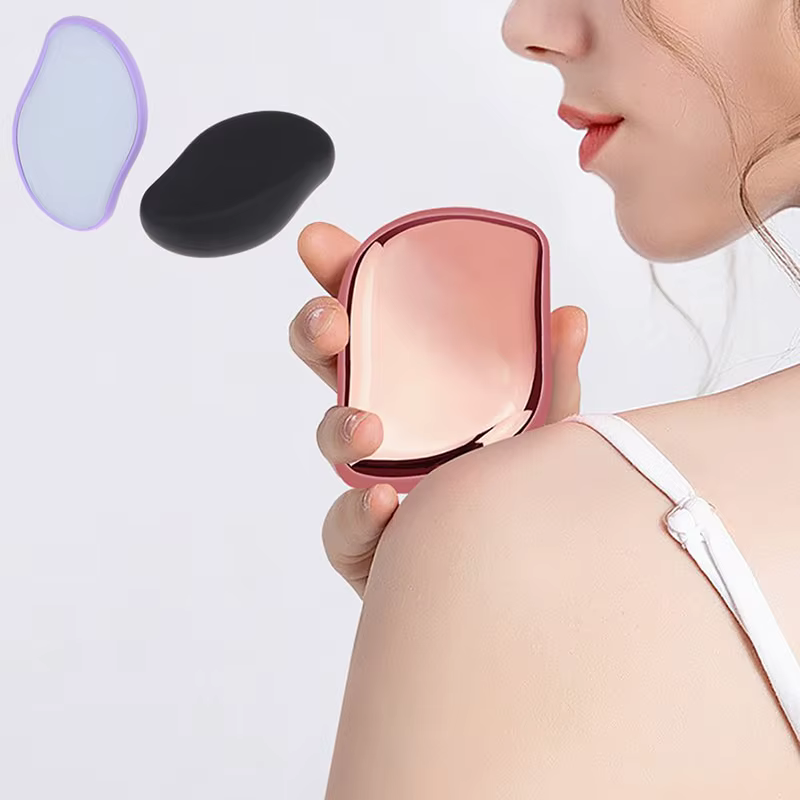 Gomme d'épilation en verre cristal T pour salle de bain