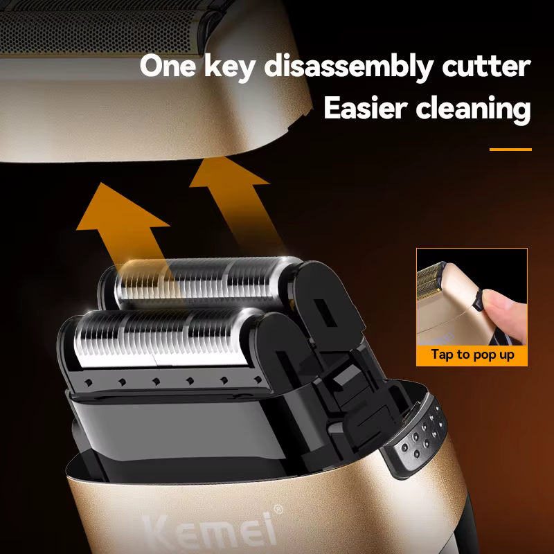 KM-3209 Machine à raser tondeuse à feuilles rasoir Kemei haute qualité trois têtes de lame rasoir électrique