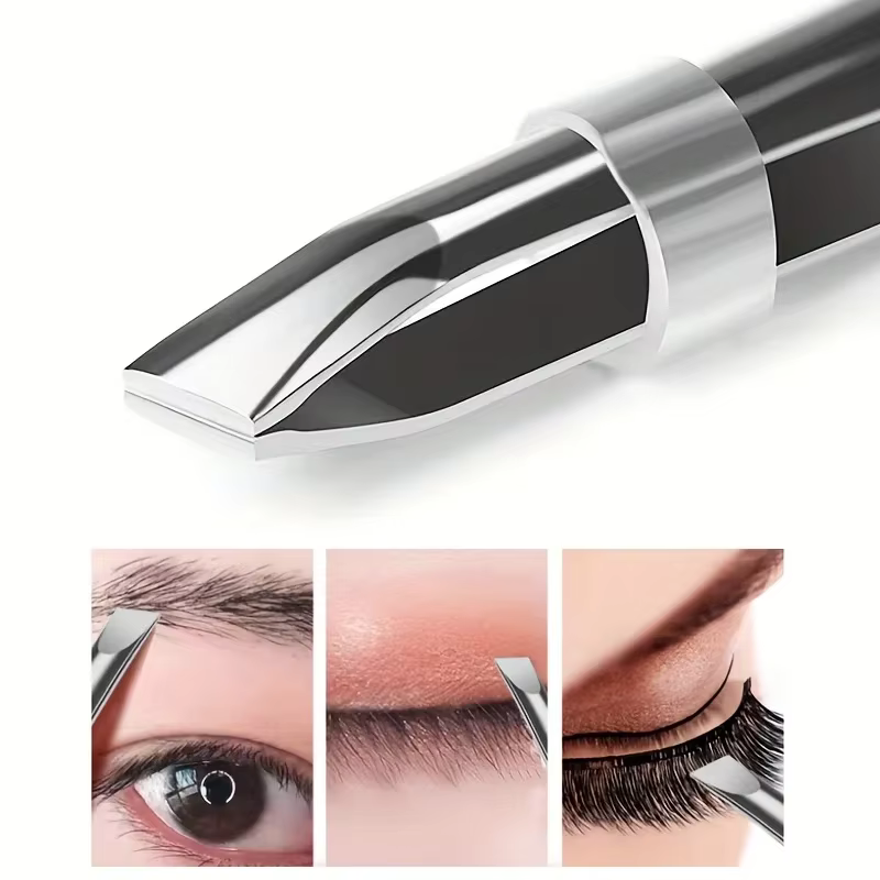 Pince à épiler professionnelle en acier inoxydable pour sourcils et poils du visage