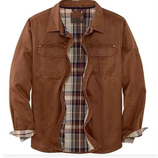 Veste Homme Style Moto 2026 Robuste à Manches Longues – Veste de Travail Rétro Automne Hiver Épaisse et Coupe-Vent