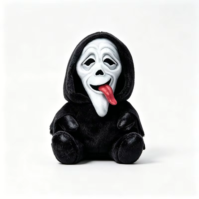 Peluche Ghostface, film d'horreur 6, poupée en peluche douce, décoration de fête d'Halloween, cadeau de collection pour les fans d'horreur, adulte