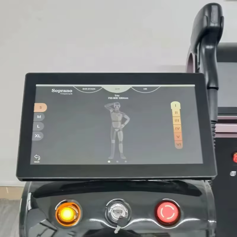 Machine d'épilation au laser diode Soprano Titanium professionnelle portable 6000w