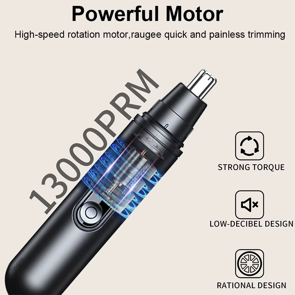 Tondeuse à poils de nez électrique rechargeable