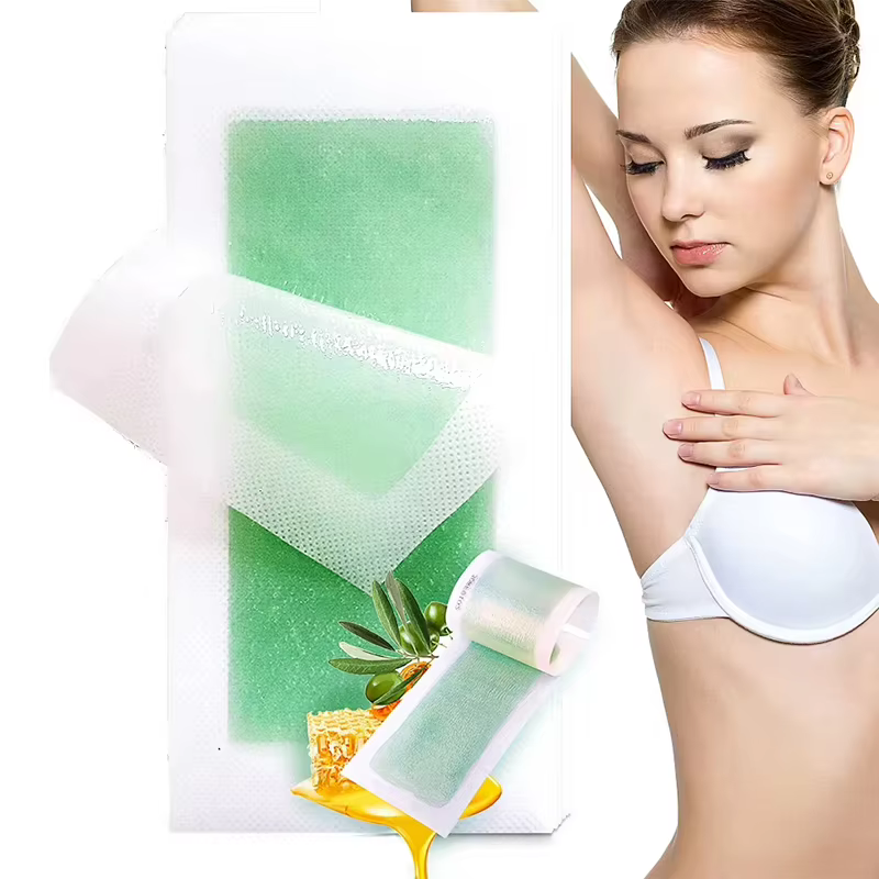 2026 10 Bandes de cire froide professionnelles double face pour l'épilation estivale - Jambes, Corps, Visage