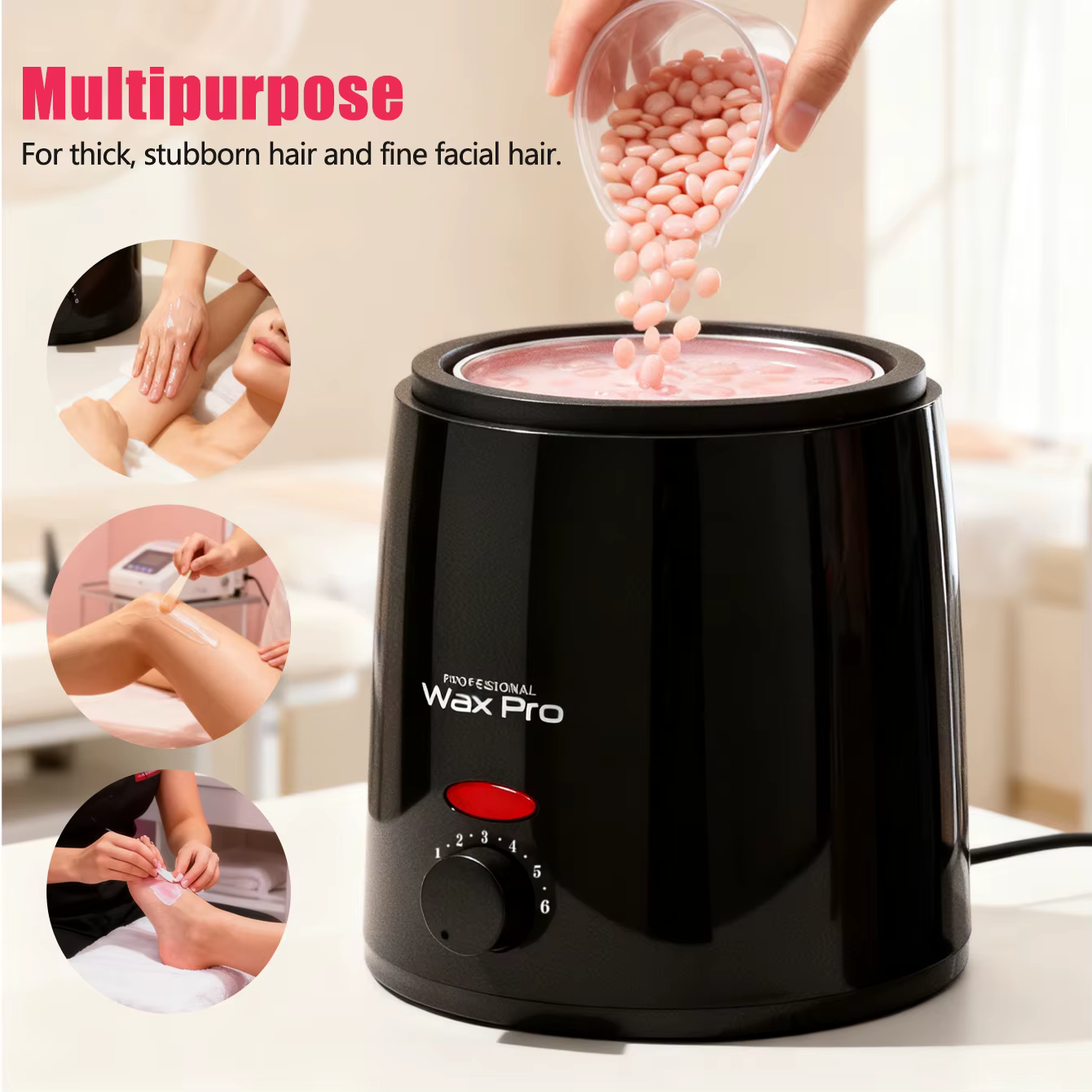 Chauffe-cire/Pot de fusion de cire – Chauffage rapide – Convient à l'épilation à domicile sur le visage