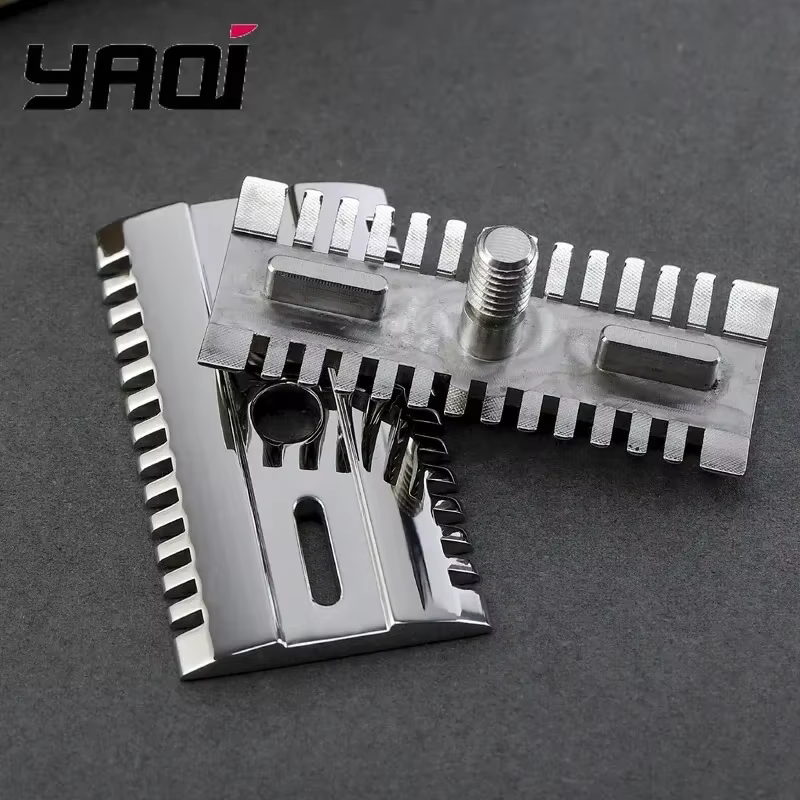 Tête de rasoir de sécurité en acier inoxydable 316 poli Yaqi - Finition Mellon