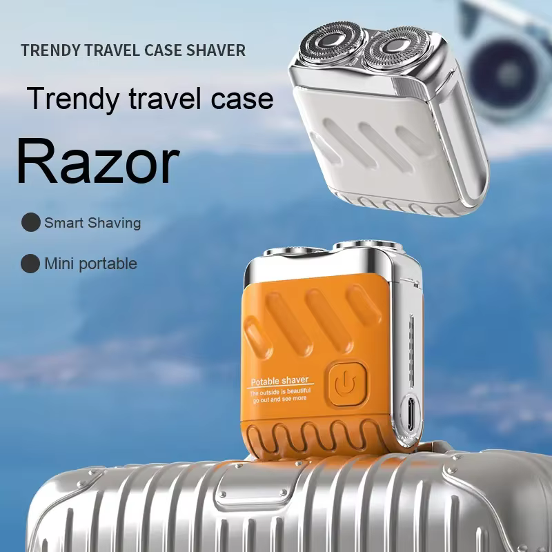 Kit de rasage électrique rechargeable par USB pour hommes - Appareil compact pour l'épilation à domicile