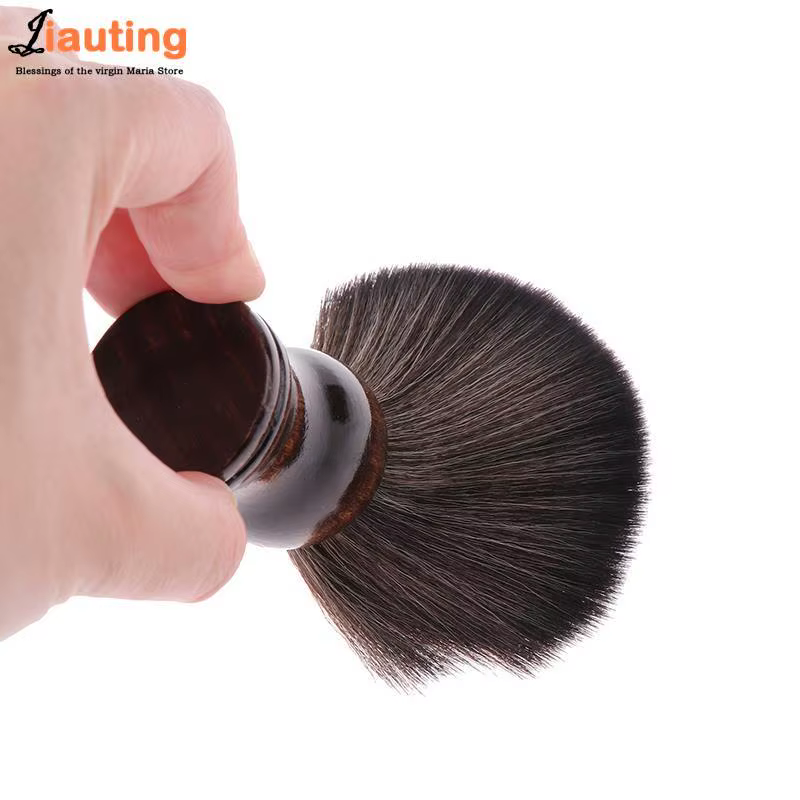 Brosse de rasage avec manche en bois pour hommes