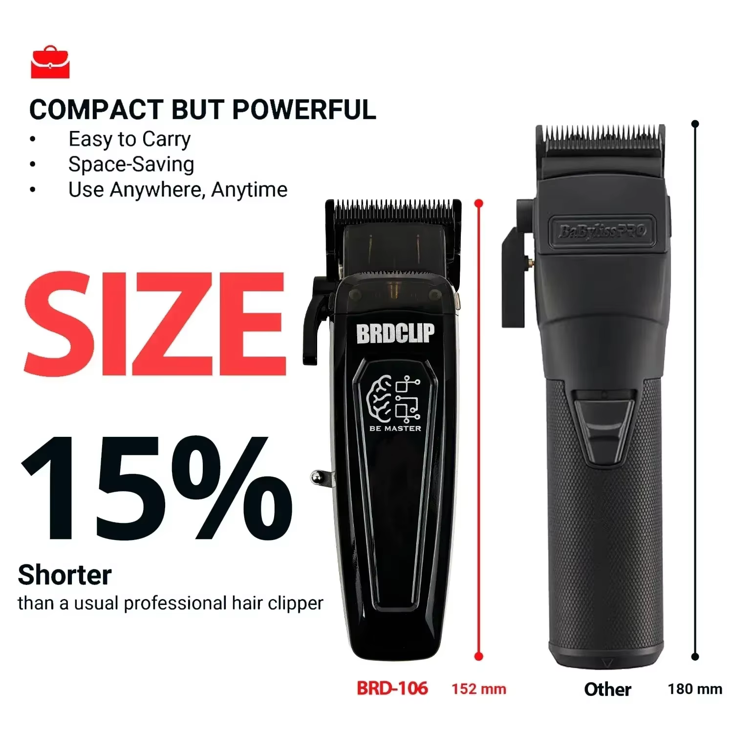 Tondeuse à cheveux électrique professionnelle BRD 106 617 609