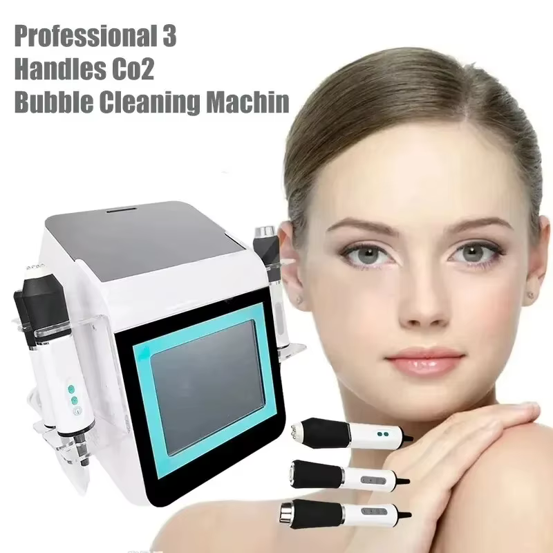 3 en 1 bulle d'oxygène à ultrasons Lifting du visage soins de la peau blanchissant CO2 oxygiène thérapie rajeunissement