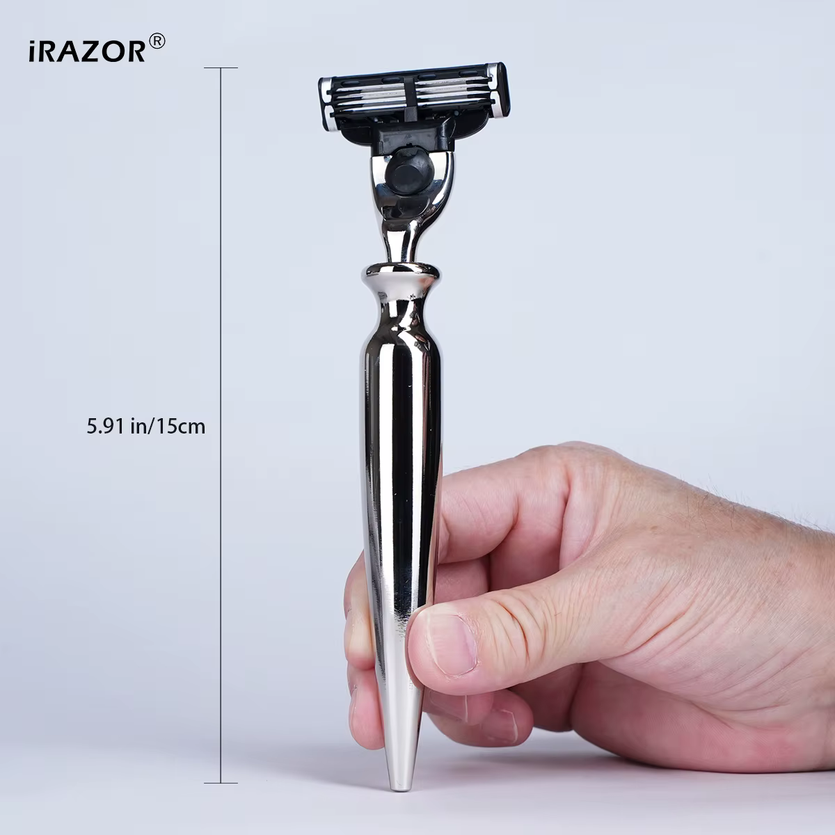 IRAZOR Mach 3 rasoir manuel pour hommes 3 couches lames rapide lisse outil d'épilation sûr pour barbier professionnel mari cadeau
