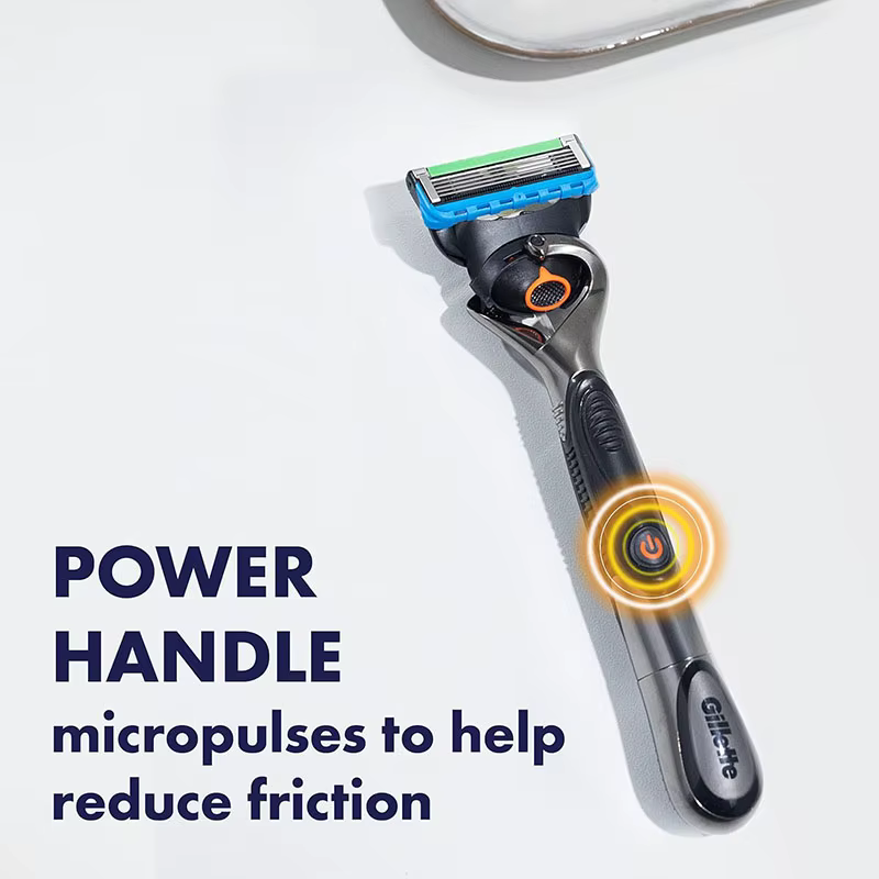 Gillette ProGlide Power rasoir hommes visage barbe rasage Flexball poignée Microcomb