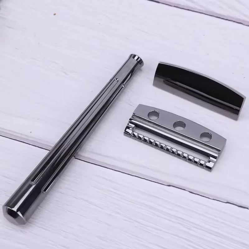 Vente Flash 2026 ! Rasoir de sécurité à lame unique YAQI SE Katana / Globe Trotter pour un rasage confortable pour hommes