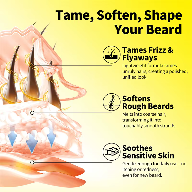 SEVICH baume à barbe naturel cire huile de croissance