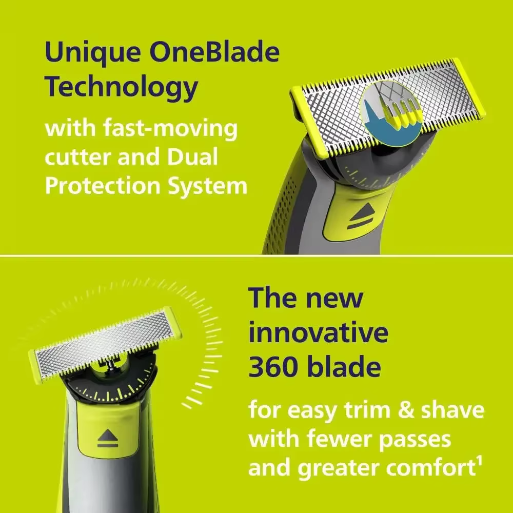 Tondeuse à barbe électrique hybride pour hommes