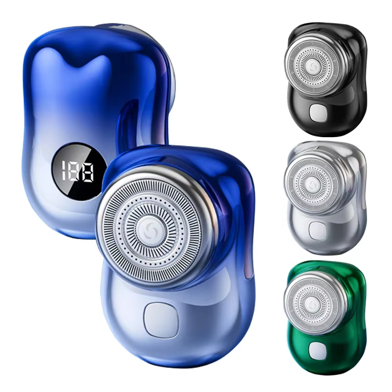 Mini rasoir électrique de voyage pour hommes, format de poche, lavable, Rechargeable, Portable, indolore, sans fil, couteau pour le visage et la barbe