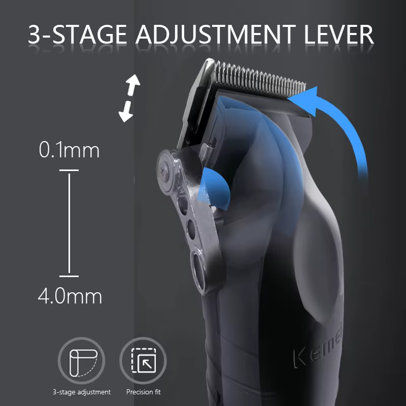 Kemei KM-2296 KM-2299 KM-1102 Kit de tondeuse à cheveux professionnelle rasoir électrique Machine de coupe