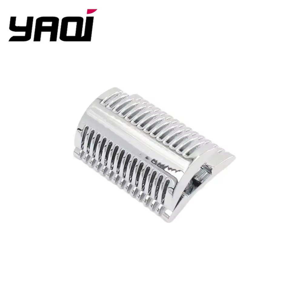 Tête de rasoir de sécurité pour hommes Yaqi Chrome Mellon pour raser les rasoirs