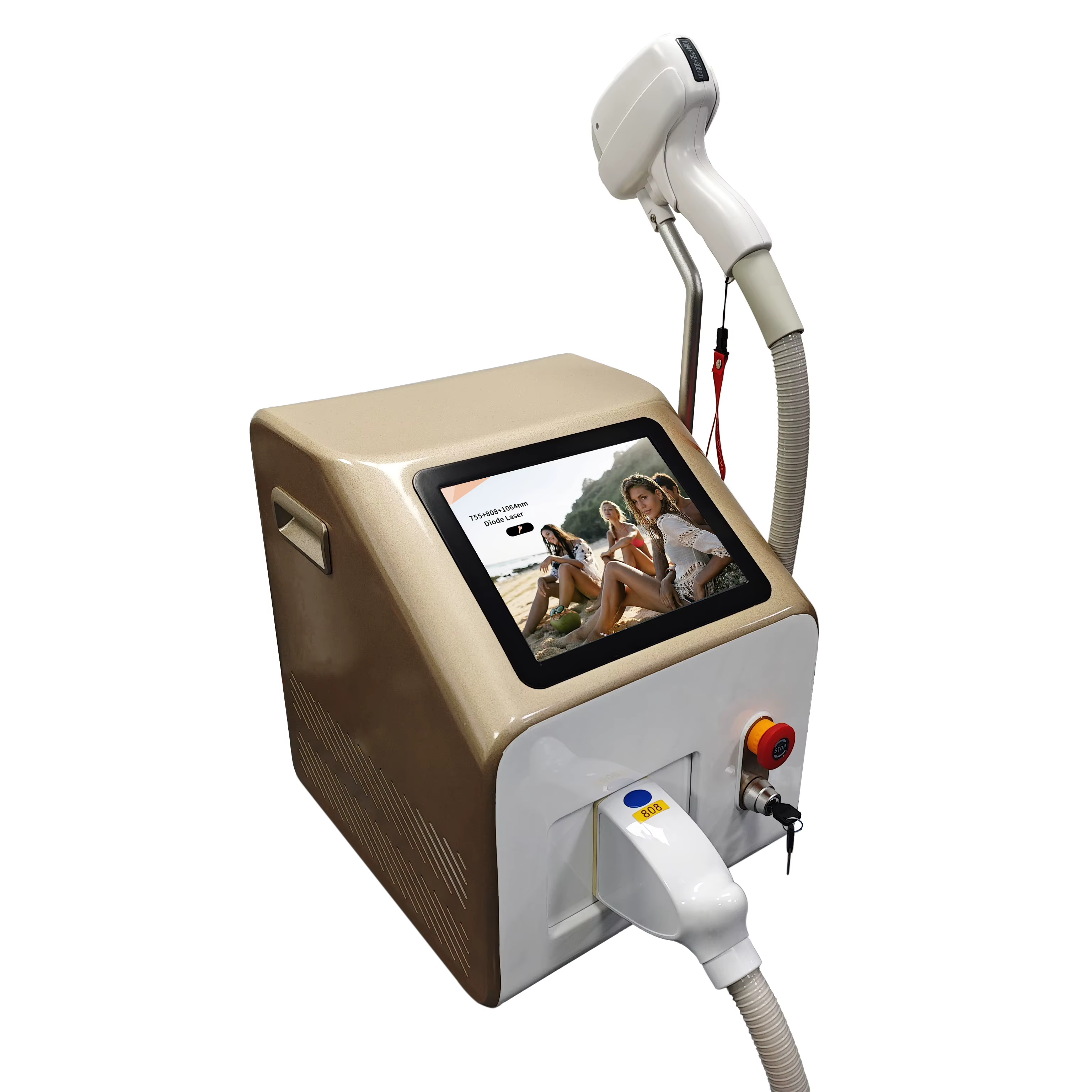 Machine professionnelle d'épilation laser Soprano Ice Titanium 4000W