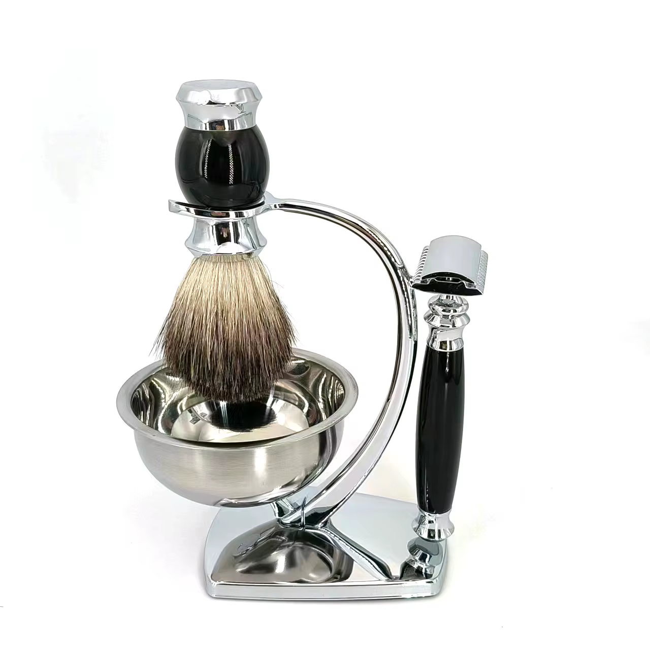 Kit complet de rasoir 4 en 1 avec support