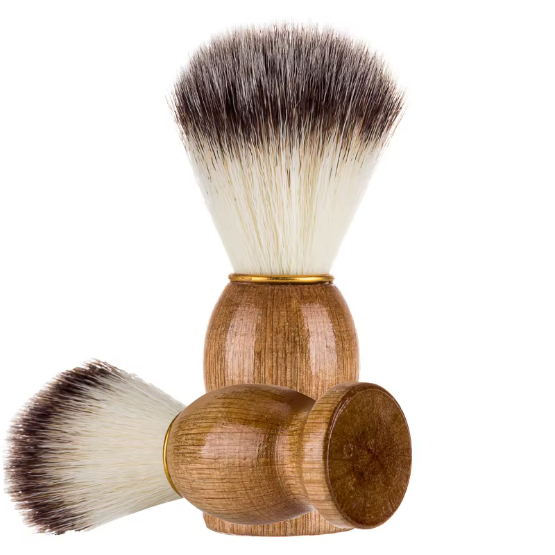 Brosse à cheveux de blaireau naturel pour hommes