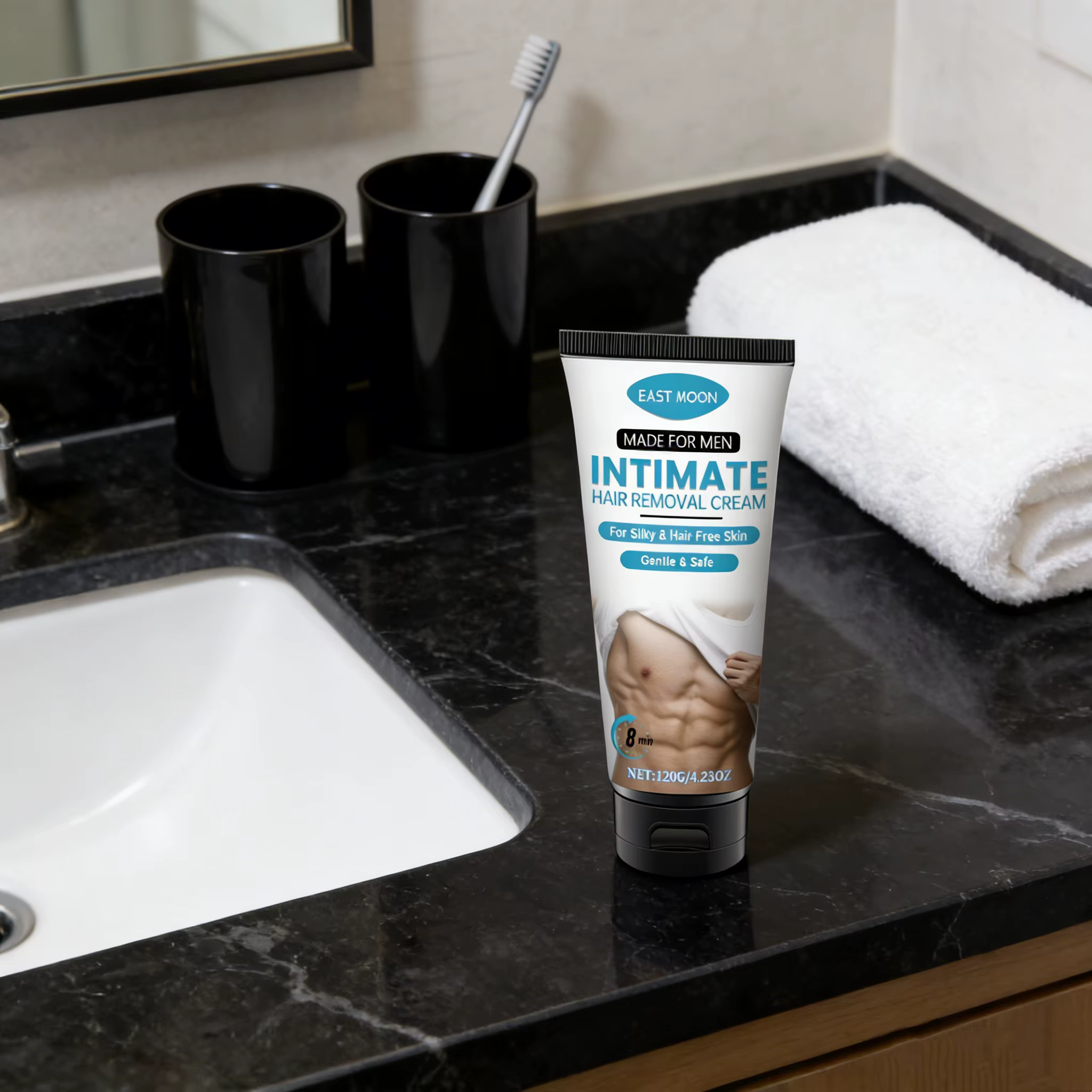 Crème dépilatoire à l'aloe vera East Moon Men
