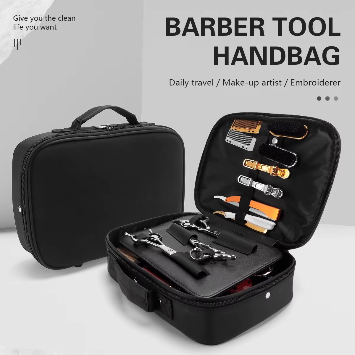 Sac de tondeuse électrique pour barbier