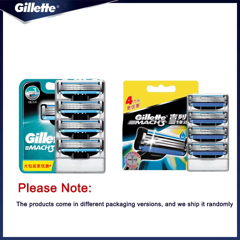 Gillette Mach 3 lames de rasoir 4 pièces recharges de lame