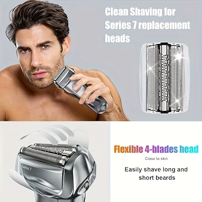 Remplacement de rasage de barbe électrique pour lame de rasoir Braun série 7 70S 790cc 720 720s 740 tête