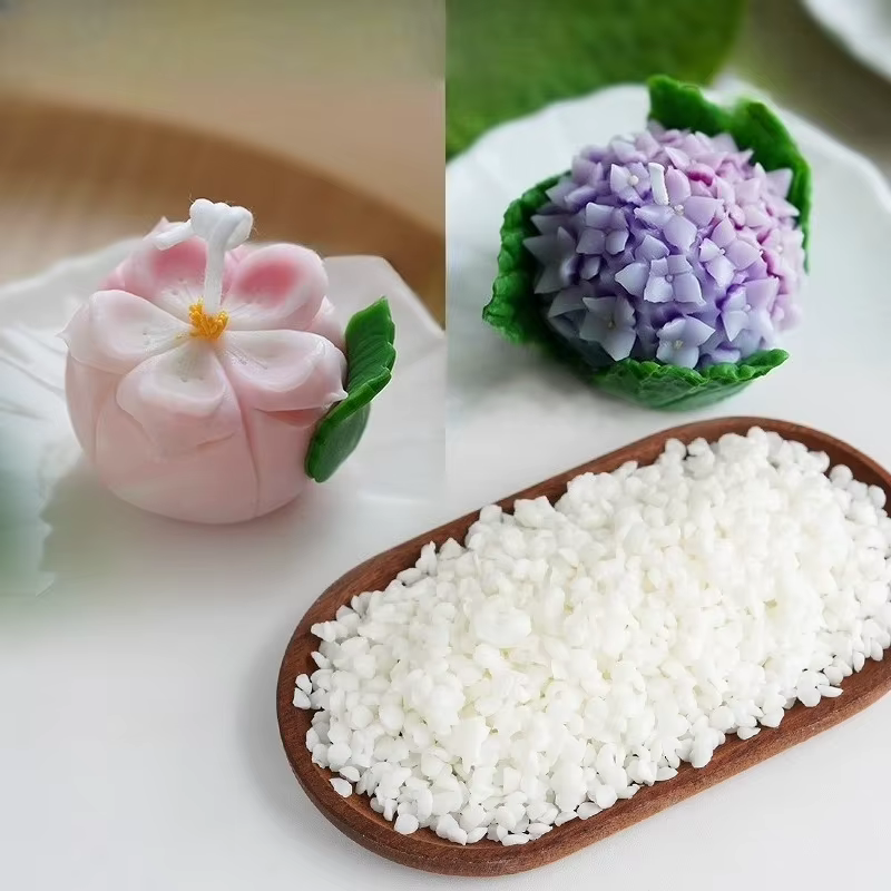 Bougie parfumée DIY 500g, matière première n° 53 cire façonnante faite à la main fruits/cire d'abeille fleur graver papier Art bougie faire Materia