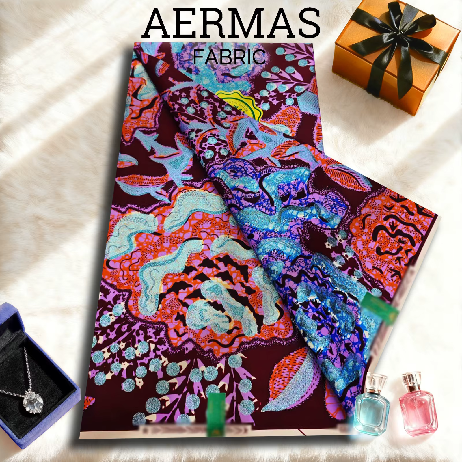 Tissu de cire de coton super africain, 6 yards, 100% coton, couture Ankara, vente en gros pour rideaux, nouvel arrivage