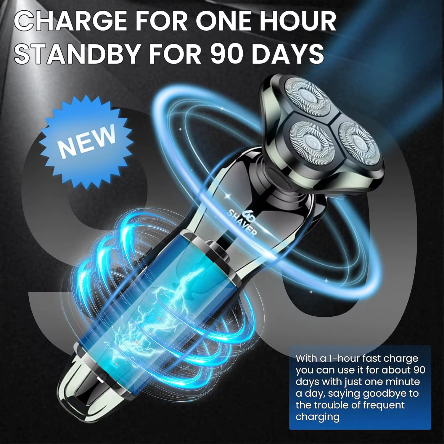 Rasoir électrique Rechargeable pour hommes