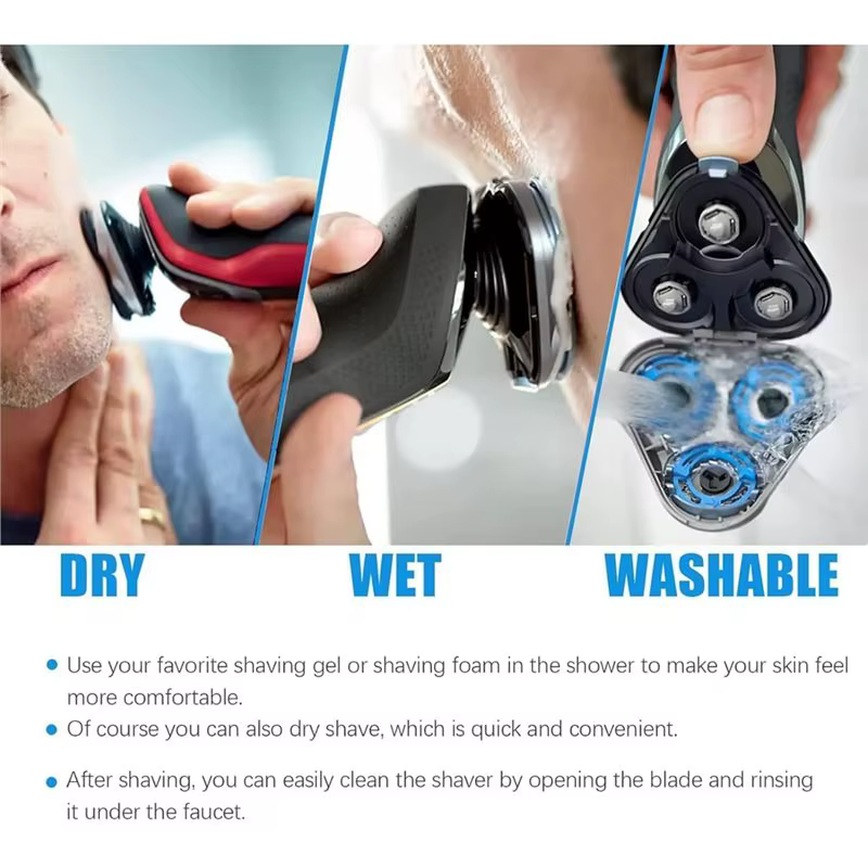 Tête de rasoir de rechange lavable
