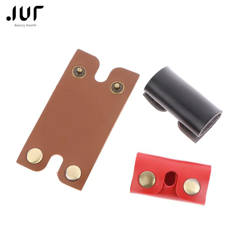 Juste de protection pour tête de rasoir pour hommes, housse de protection pour rasoir de sécurité, housse de protection en cuir, cadeau pour homme, 3 couleurs, 1PC