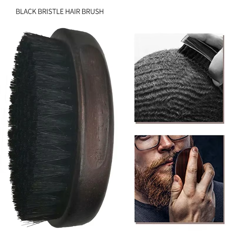 Brosse à cheveux en fourrure de sanglier pour hommes