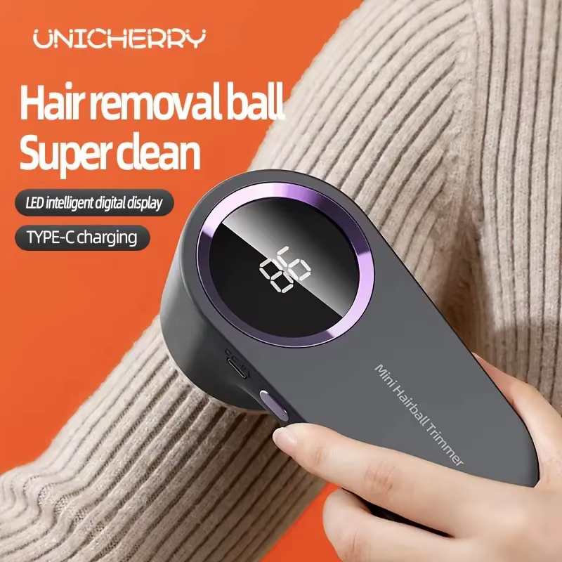 Boule d'épilation portable | Rasoir et tondeuse à vêtements à affichage numérique rechargeable par USB