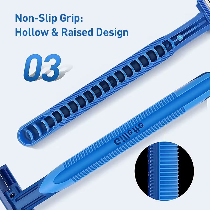 Gillette lames de rasoir jetables à 2 couches avec bande lubrifiante 6 pièces/paquet