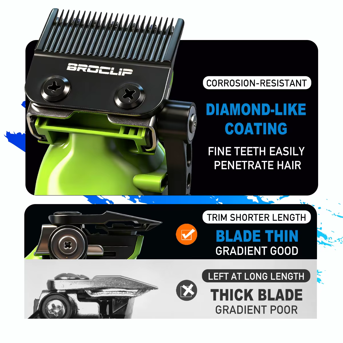 Nouvelle tondeuse à cheveux professionnelle BRDCLIP FA1C FA1T 609 7500RPM