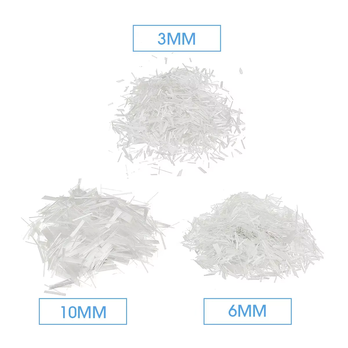Fibres de verre coupées GFRC de 3/4/6/10/20 mm pour comptoirs en béton et ciment, fibres de verre GFRC coupées 1 LB
