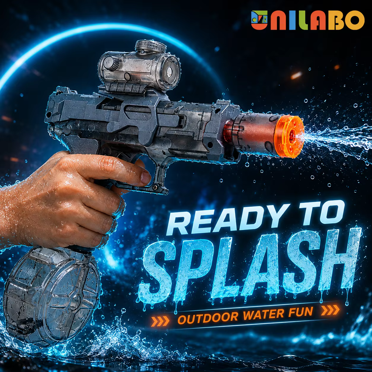 Pistolet à eau électrique, jouet pour enfants, lanceur d'eau automatique rechargeable, pour jeux aquatiques en plein air, piscine et jardin en été