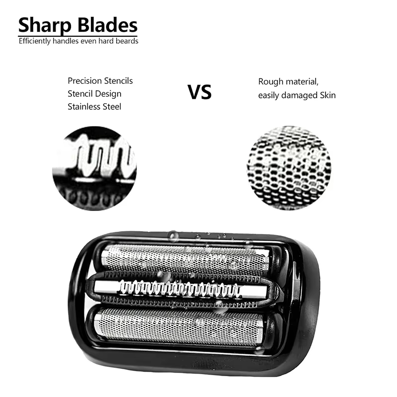 Tête de rechange 53B compatible avec le rasoir électrique Braun Series 5/6 5018s