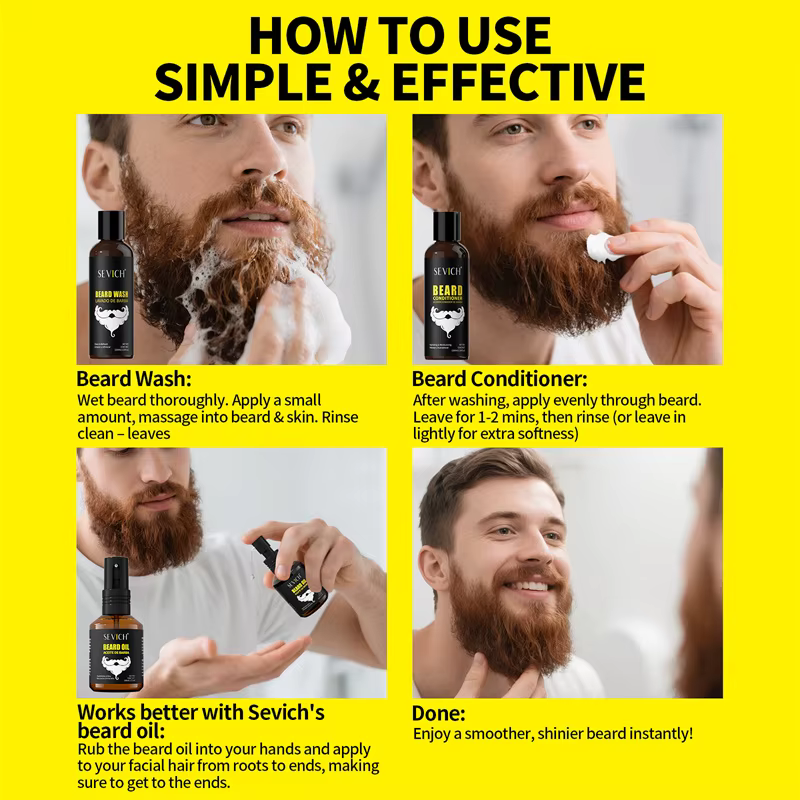 Shampoing pour la croissance de la barbe