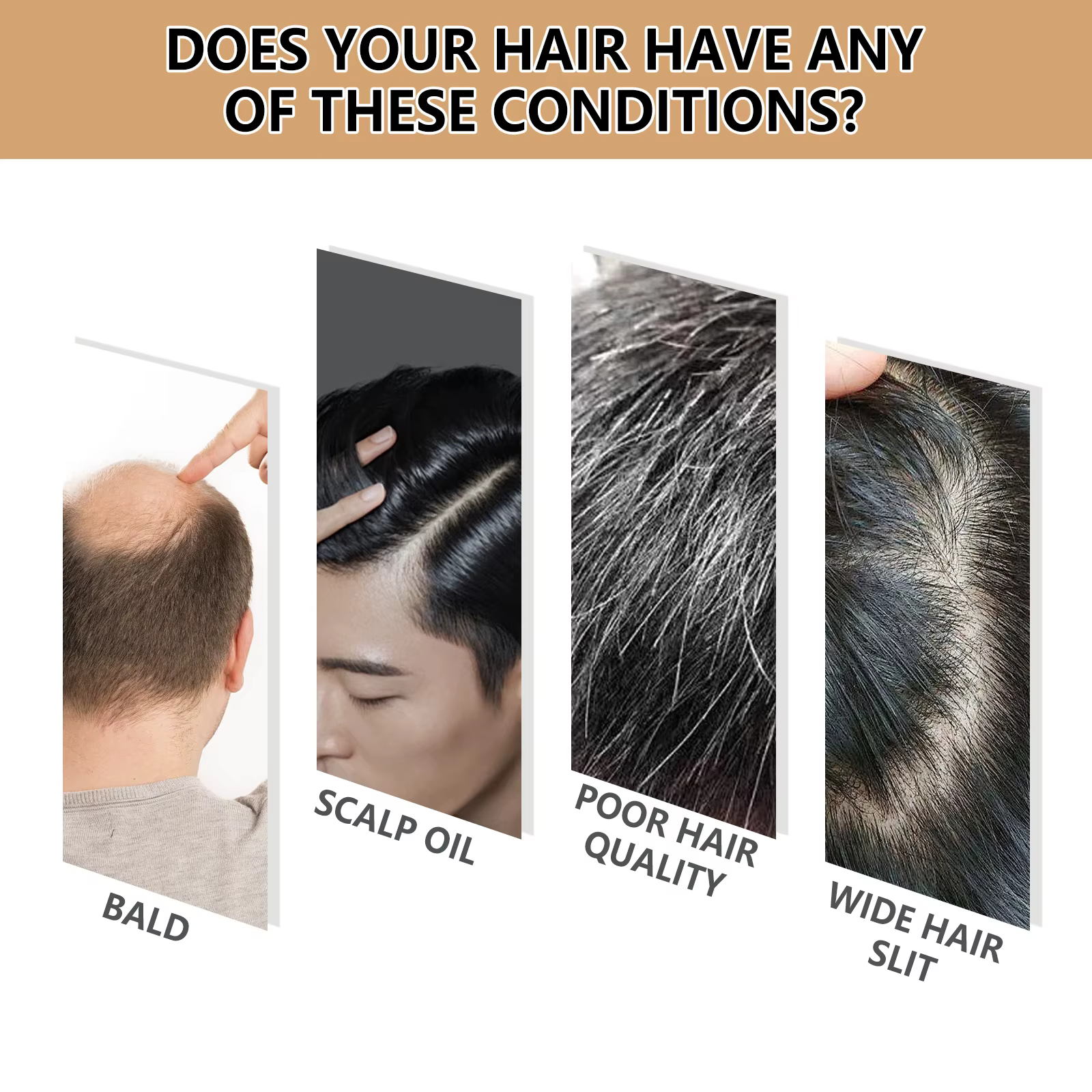 Shampoing pour la croissance des cheveux pour hommes