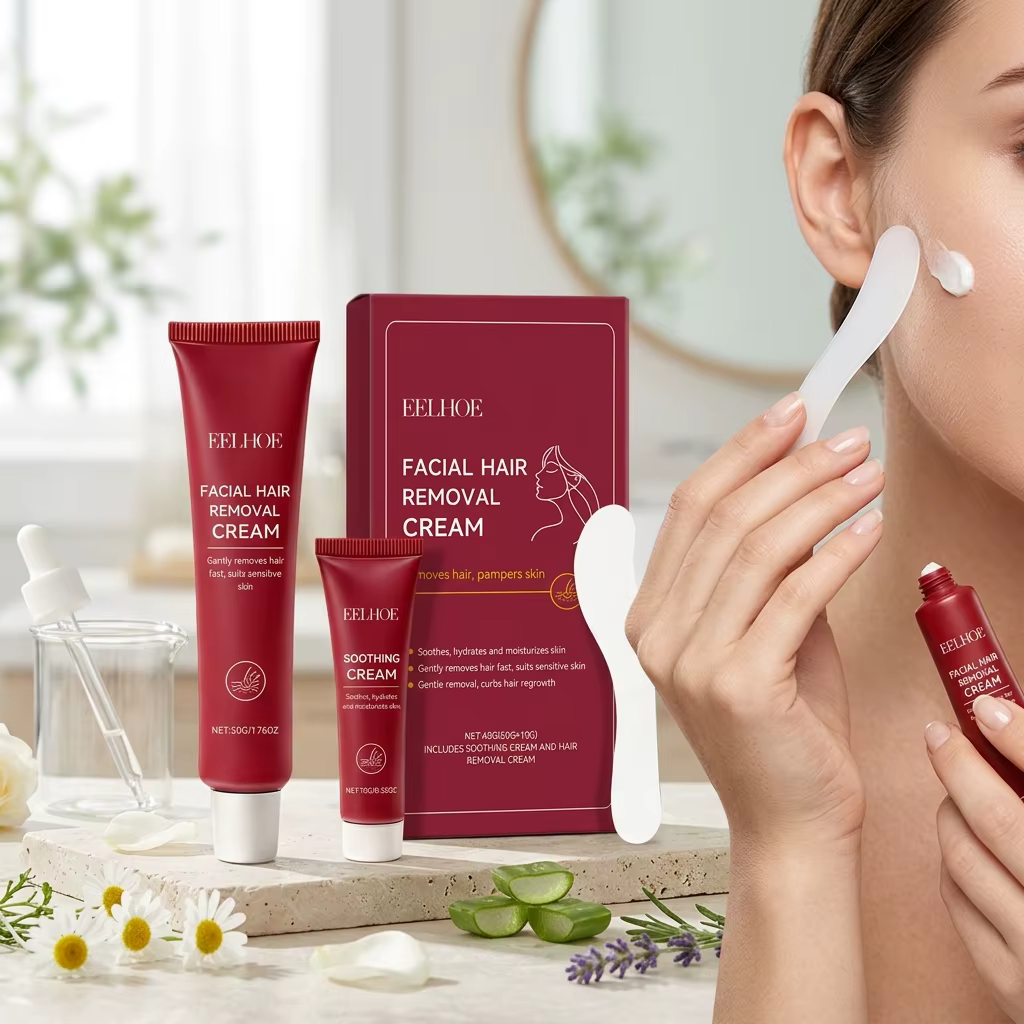 Crème dépilatoire pour le visage