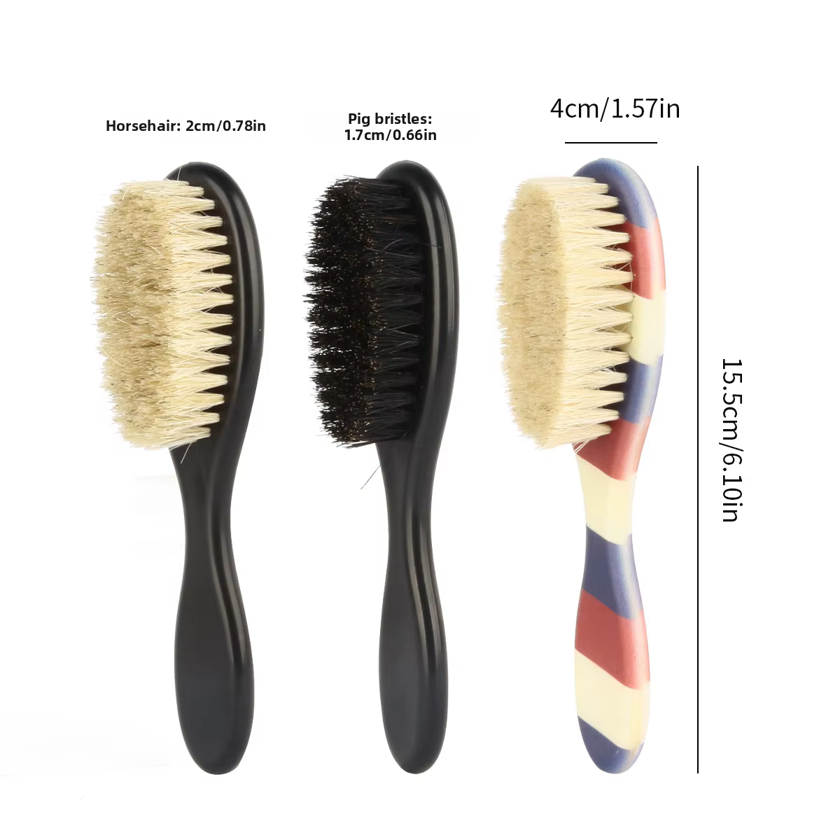 Brosse à barbe en poils de sanglier