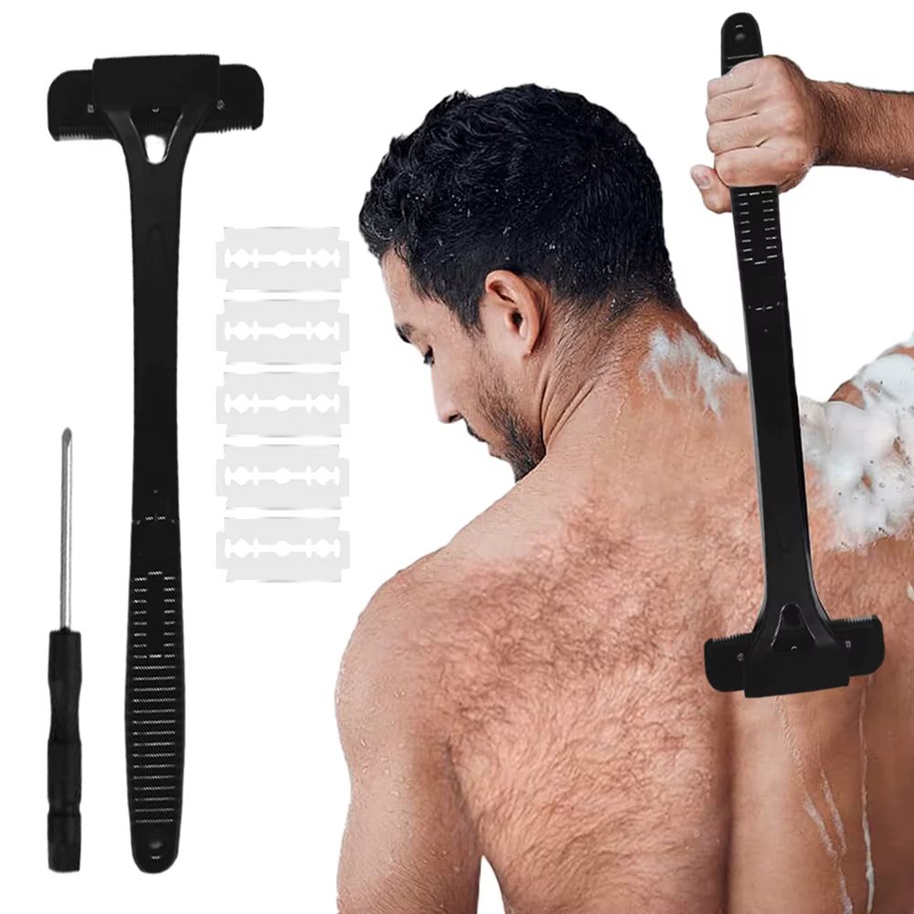 Rasoir de corps pliable à Long manche pour hommes
