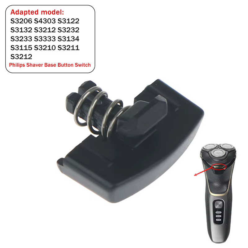 Accessoires de commutateur à ressort à clipser pour boutons de base de rasoir S3206 S3122 S3132 S4303