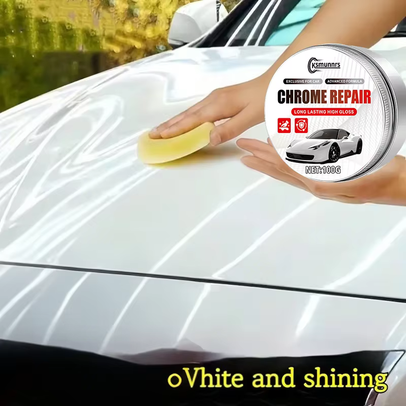 Cire blanche spéciale pour voiture, cire de polissage et de rénovation pour peinture blanche, cire de protection imperméable à revêtement cristallin pour la protection de la peinture